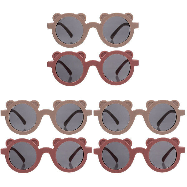 6 stk Børnesolbriller Kreative Børnesolbriller Søde Børnesolbriller 6 stk 14X13X5cm 6 pcs 14X13X5cm