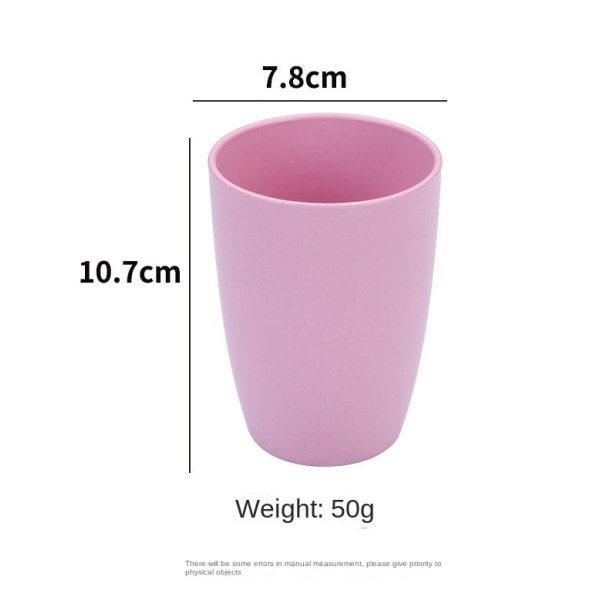 Obrytbar kopp för vetehalm (12 oz) - Återanvändbara dricksglasset om 4 - Diskmaskinssäker tumlare - BPA-fri och miljövänlig (4 st)