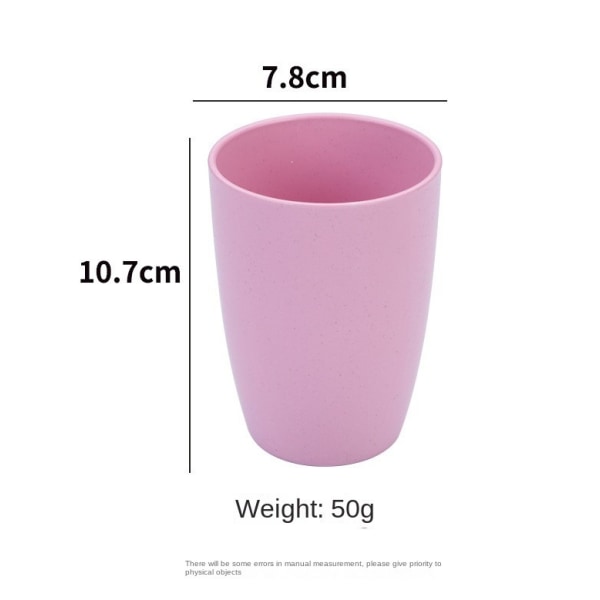 Vetehalm Oslåelig Mugg (12 oz) - Återanvändbara Dricksglas Set om 4 - Diskmaskinsäker Tumlare - BPA Fri & Miljövänlig (4 st)