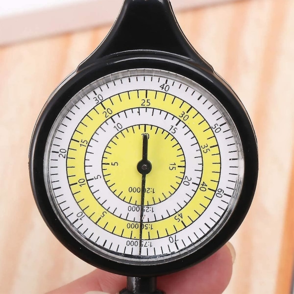 Mini Utomhus Exakt Professionell Kartläggningsverktyg Distanskalkylator Fältkarta Mätverktyg (1 Styck, Svart)