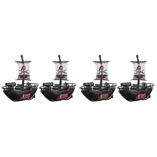 6 st Barnpool Leksak Elektrisk Piratskepp Leksak Piratskepp Leksak Rolig Badkar Leksak 4 st 16,5x15,3cm 4 pcs 16.5x15.3cm