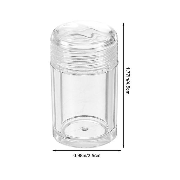 6st lösa pulverflaskor pulverflaskor med öppet hål Pulverflaskor av fliptyp 4,5x2,5 cm 4.5x2.5cm