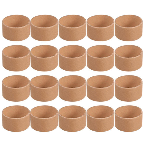 20 st Vit Kartongräsrör Papprör Förvaringstuber Papprör Cylindrar DIY Hantverk Pappersrulle DIY Papprör Brun 5,2X3cm Brown 5.2X3cm