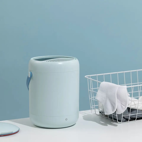 Bærbar vaskemaskin 2,8L minivaskemaskin for undertøy, sokker, babyklær, skjønnhetstilbehør, kompakt småvask for sovesal i leiligheter, hjem, tr