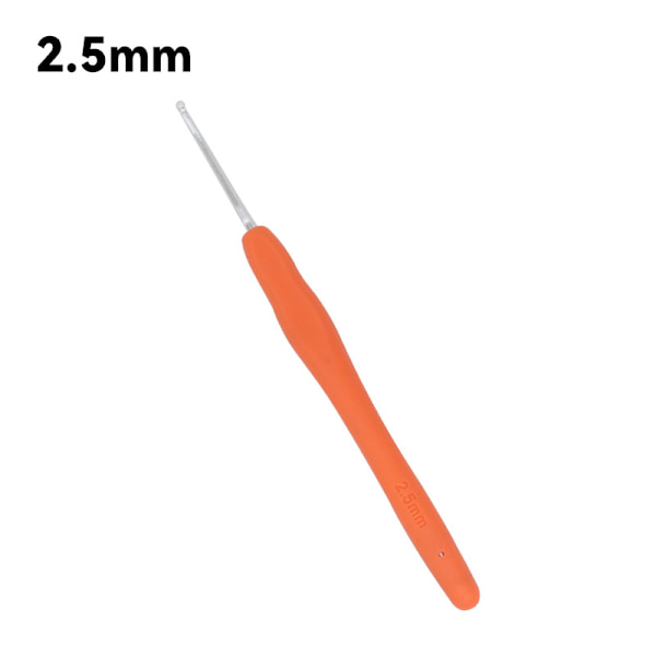 Virknålar Set, 9 st 2mm- 10mm Ergonomiska Mjuka Grepp, Släta Sticknålar Set med Väska för Artrit Händer