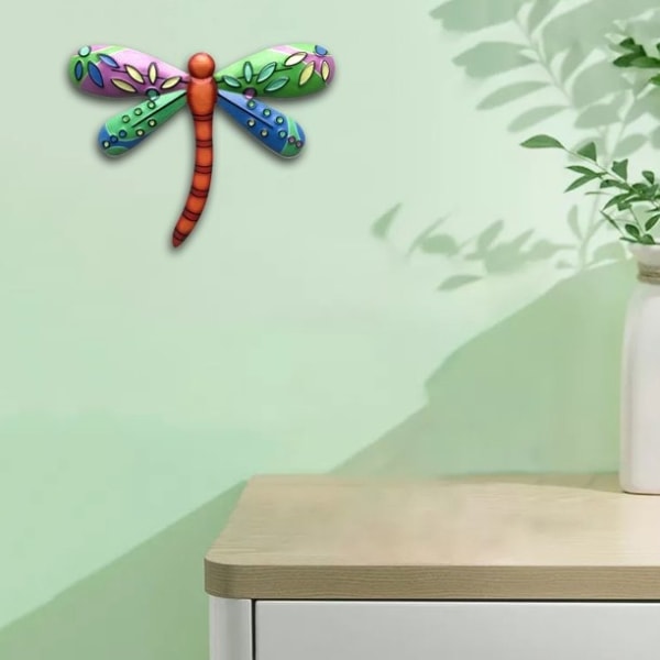 Sudenkorentoseinäkoristeet, puutarhakoristeet, 4kpl Dragonfly Wall Art
