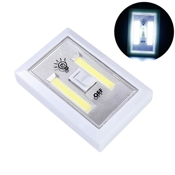 Vägglampor Utomhus Led Ljusströmbrytare Led Sladdlös Ljus Cob Led Ljus Batteridriven Ljus Vit White