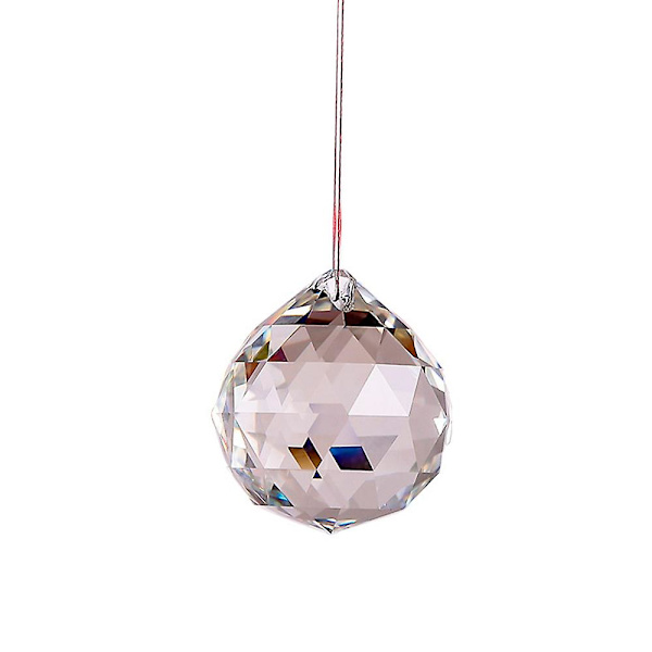 60 mm kirkas lasikristalli pallo prisma riipus aurinkokapula Feng Shui fasettoitu