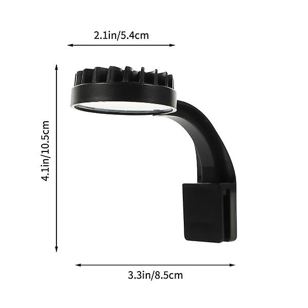 Husholdningsakvarielys Professionel Fiskedam Lampe Praktisk Fiskedam Lys Sort 10.5X8.5X4CM Black 10.5X8.5X4CM