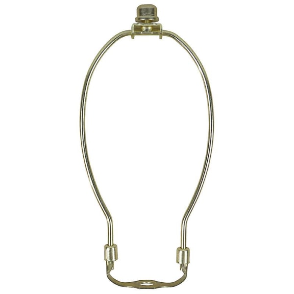 Lampeskærm Harpeholder, 8 tommer hornramme Lampeskærmsbeslag, gør-det-selv belysningstilbehør til bordlampe Gulvbelysning (1 stk, guld)