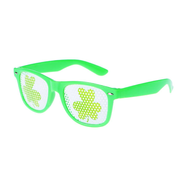 Grön Shamrock-tryckt Glas i Plast för Kostymfest för Män och Kvinnor