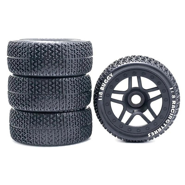 111mm 1/8 Scale RC Offroad Buggy Dekk Hjul 17mm Hex Kompatibel Med Arrma Redcat Team Losi Vrx Hpi Hobao