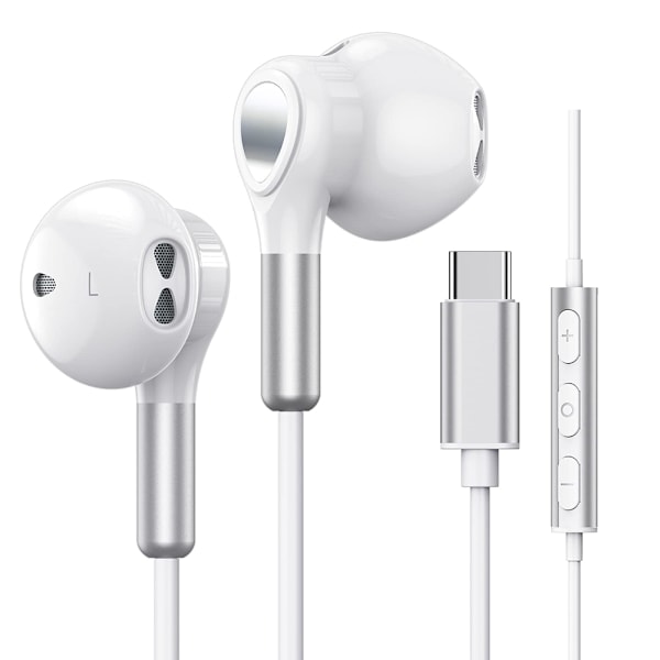 USB-C Hörlurar för Samsung Galaxy S22 Ultra S21 FE S20 A53 USB-C Hörlurar med Mikrofon In-ear Hörlurar med Kabel Hörlurar USB Type C_RY