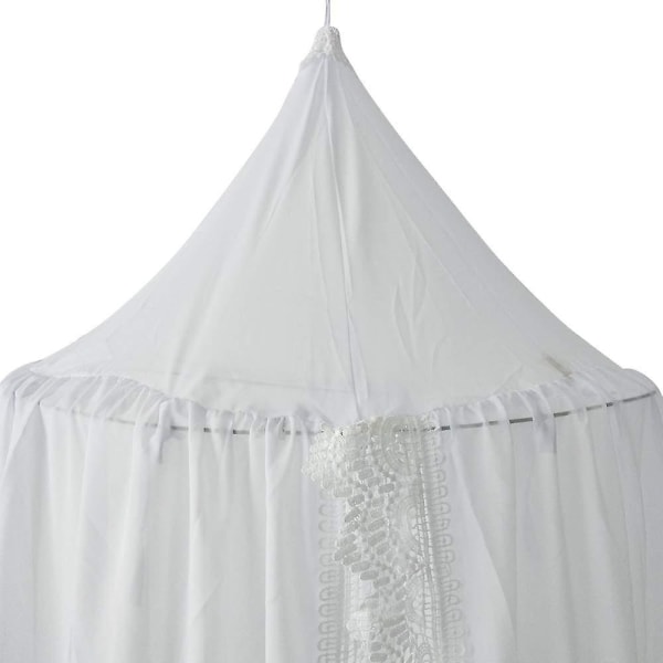 Chiffon Sengestol, Ginkago Børneværelse Insektskydnings Baldakin Dekorativ Myggenet Åndbar Hvid, 240 X 60 X 400 (bundomkreds) C