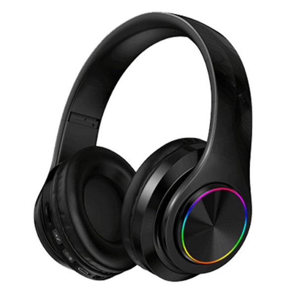 Bluetooth-hodetelefoner Trådløse hodetelefoner over øret med mikrofonflerfarget multicolor