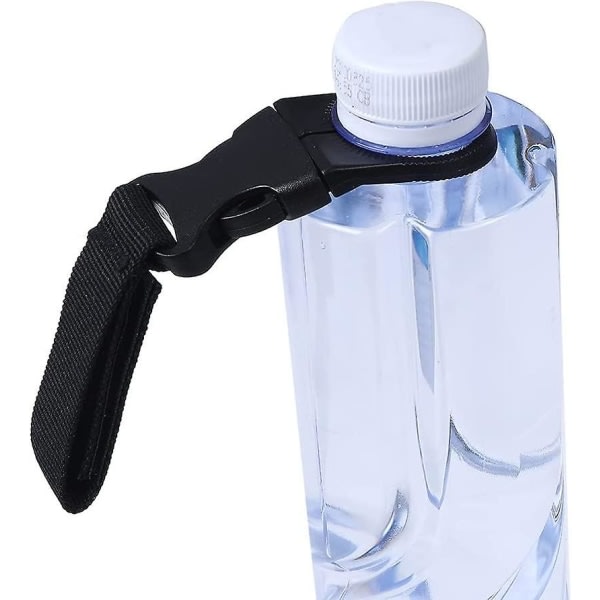 Hängande flaska Spänne Clip Karbinhake Bärbar Mineralvatten Flask Ring Hållare Nyckelring Bälte Webbing Rem för ryggsäck Bälte Utomhus Camping Vandring (6p