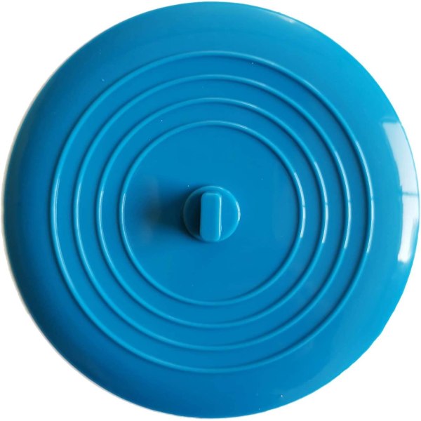 Badkarproppar Silikondiskpropp Köksdiskpropp 15cm Diameter för kök, badrum och tvätt Universal avloppspropp (1 st, blå)