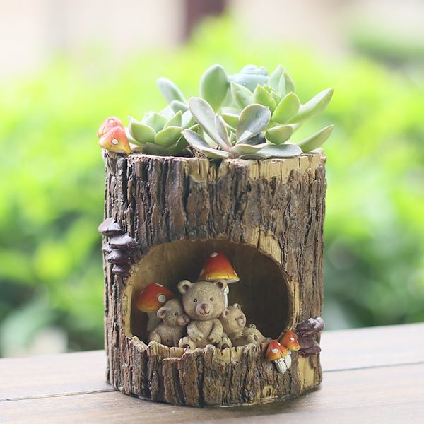 Sööt Musta Karhu Kukkakauppa Sedum Mehikas Ruukku Bonsai Lauta Laatikko Kasvipenkki Koti Puutarha Toimisto Pöytä Sisustus