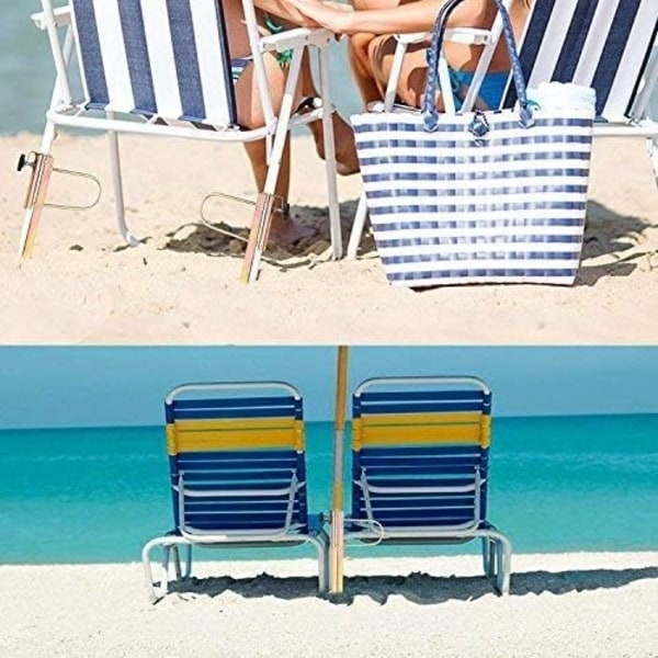 Strandparasollförankring 16,5 tum, tungt metallstativ, justerbar sandförankring för stolpar med diameter 1,1-1,26 tum