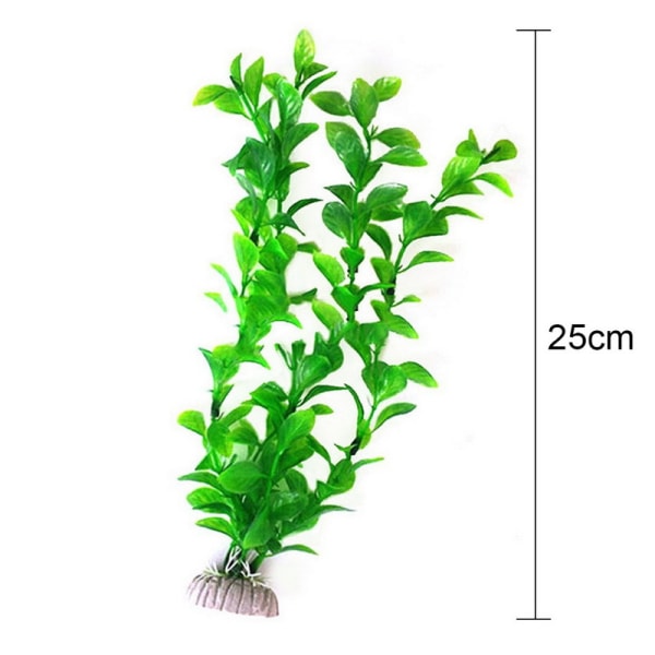 Høj kvalitet akvarielandskabelig simulering af vandplanter 25cm plastik græs akvarium ornamenter akvarium dekoration falske vandplanter
