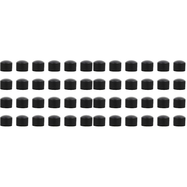 120 kpl Pöytäjalkapallopöydän Putkikorkit Pöytäjalkapallokoneen Tarvikkeet (musta) 48 kpl 2X1.78CM 48 pcs 2X1.78CM