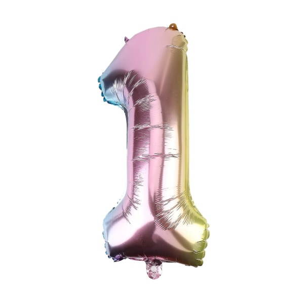 32 tums digital aluminiumfilmsballong födelsedag 0-9 Digital ballong H