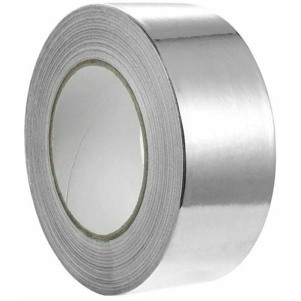 /Ryi/ Aluminiumtejp för reparation, vattentätt och värmebeständigt lim 48mm x 10m (Rulle x 1, Silver)