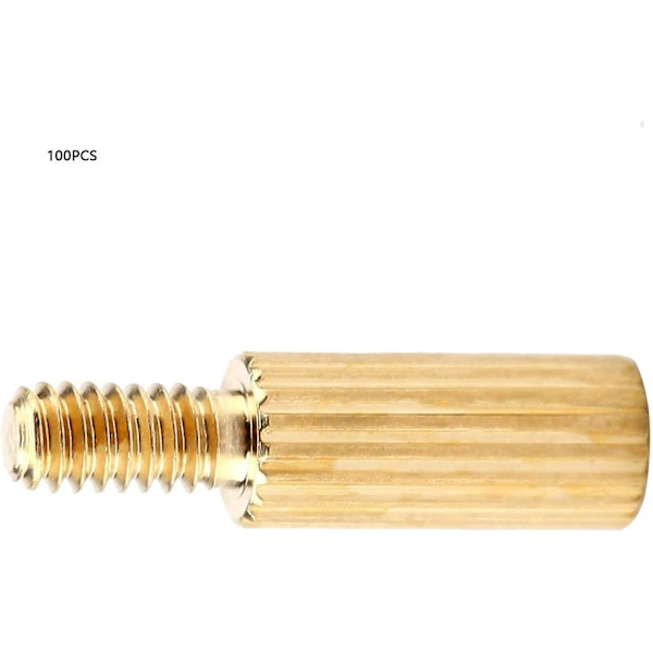 Han Hun Spacer 100 Stykker M2 Messing Enkelt Hoved Han Hun Spacer Kamera Pcb Gevind Søjle Bolte (m2*8+3)