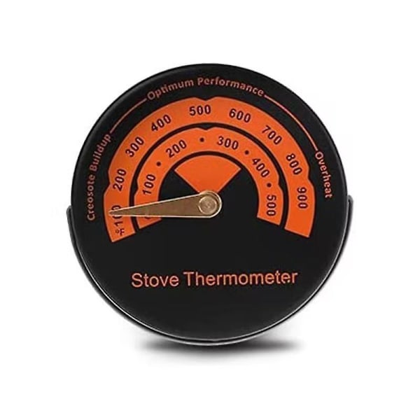 Ovntermometer 0-500/100-900f Magnetisk komfyrtømmerbrennertermometer Aluminiumslegering Kjøkkenmatlagingstermometer for grillbaking (2 stk, flerfarget)