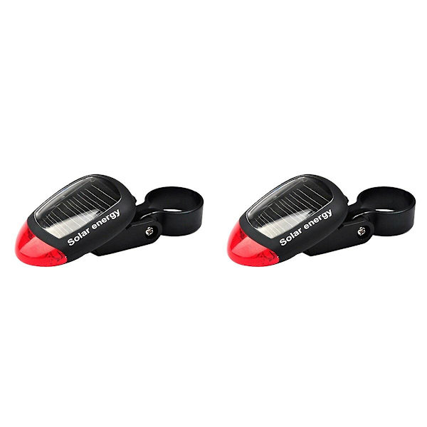 3 st Solar Drivna Cykel Bakljus Ljus Baklykta Energibesparande 2 st 2pcs