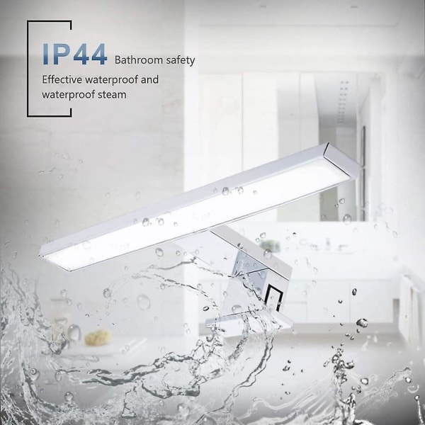 Led-peilivalo, Ip44, pinta-asennettava valo + puristinvalo, kylpyhuoneen valo, meikkivalo, kylpyhuoneen kaappivalo, pinta-asennettava valo