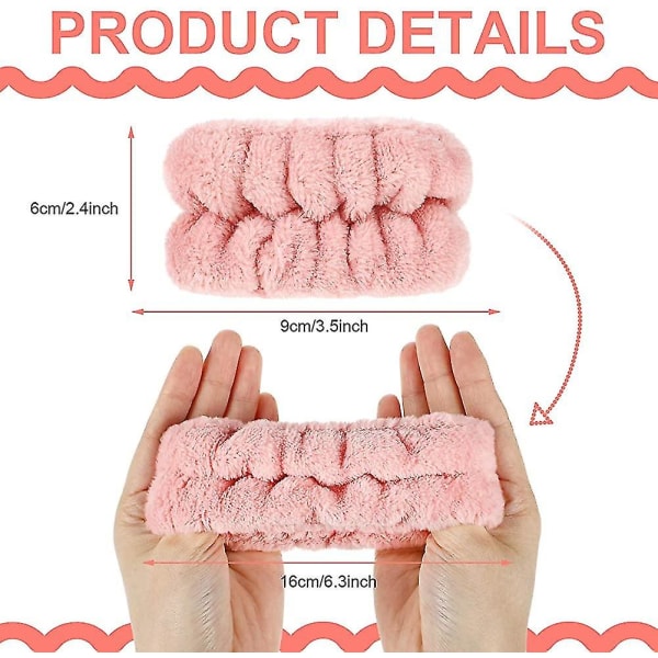 4 Par Håndleds Spa Vaskbånd Mikrofiber Håndleds Vask Håndklæde Bånd Håndleds Bånd