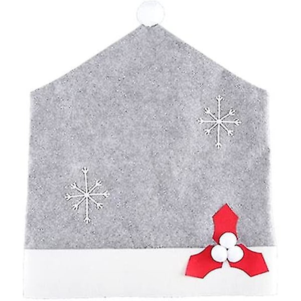 Joulukoristeen cover, lumihiutalejakkaramatto talon ruokasaliin Olohuoneen hotellimarkkinat Grey4kpl
