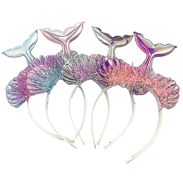 4 kpl Merenneito Päännauhaa Joulu Päännauha söpö Päännauha Merenneito Hiukset Tarvikkeet Hiukset Päännauha Sukka Täytteet 4kpl 4pcs