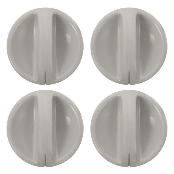 4 stk. Metal Knapper Ovn Knap Ovn Udskiftningsdele Mikrobølgeovn Knapper Udskiftning Gas Komfur Knapper Hvid White