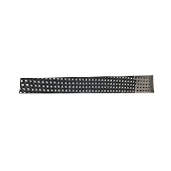 1 st Robust Silikon Bar Halkskyddsmatta Bänkskiva Avloppsplatta Djupa Spår Koppar Mattor Bricka (svart)Svart60*8CM Black 60*8CM