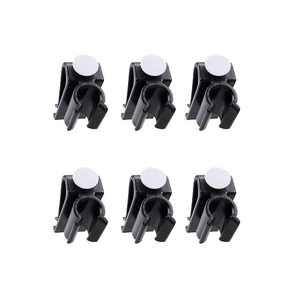 6 st Club Clip Putterklämma Clip-on Hållare Organiserare Bollmarkering För Tillbehör (svart)Bla Black