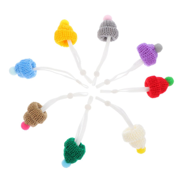 8 st Cosplay Tillbehör Råttbollhatt Mini Husdjurshatt Hamsterhatt Husdjurs Igelkottshatt 3X3X11CM 3X3X11CM