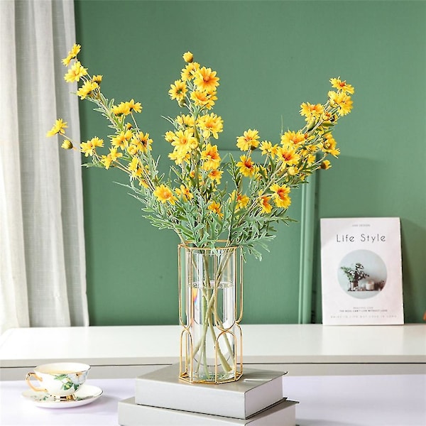 Glasvas Nordisk Vas Glasblomsterarrangemang Vaser Kompatibla Med Heminredning Torkade Blommor Flaska Bar Dekoration