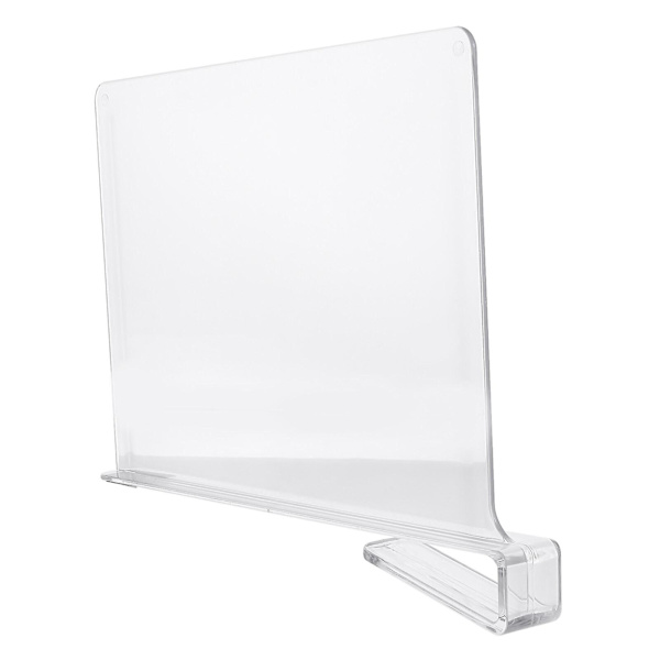 Hylledeler Klare Vertikale Skap Organiserer For Skap Bokhyller Transparent 28X21CM transparent 28X21CM