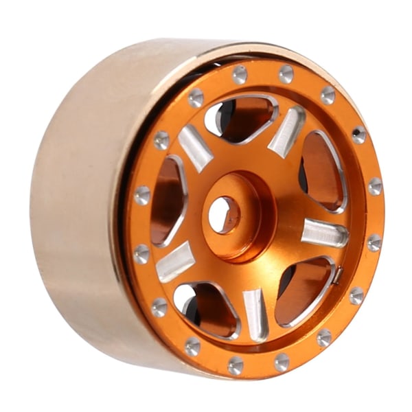 4 kpl Messinki 1.0 Beadlock-vanteet Vanteen napa Yhteensopiva 1/24 Rc Crawler Auton Axial Scx24 Axi90081 Axi00002 U