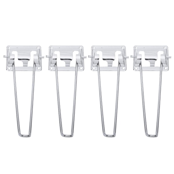 4 kpl säädettävät pöydänjalat Taitettavat hiusneulapöydänjalat Taitettavat pöydänjalat Metallipöydänjalat Taitettavat pöydänjalat Silver 21x7.2cm