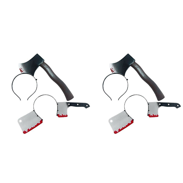 6 kpl Keittiöhakku-Hiuskoristeet Päännauha Temppuvälineet Hiukset Halloween-juhliin 4 kplM 4 pcs M