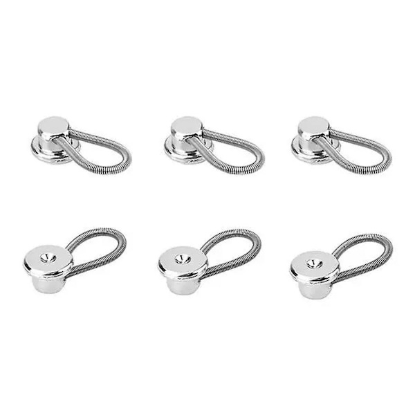24 stk. 10 mm Metall Elastiske Krageforlengere Knappeforlengere For Skjorte Kjole Bukser Jakke Krager