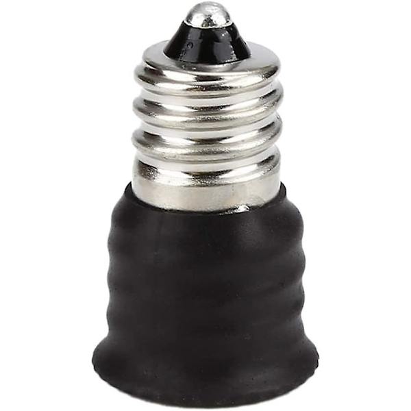 E12 Till E14 Lamphållare Ljus Konverter Adapter Ljustillbehör (8st, Vit+svart)