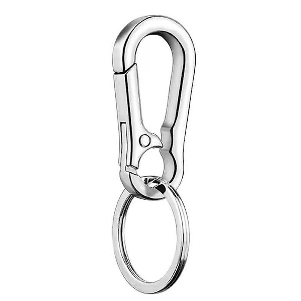 14 stk. nøglering, metal nøglering karabinhage clips nøglering nøgleringe til håndværk hummerlåse drejelige clips nøglekæde til mænd