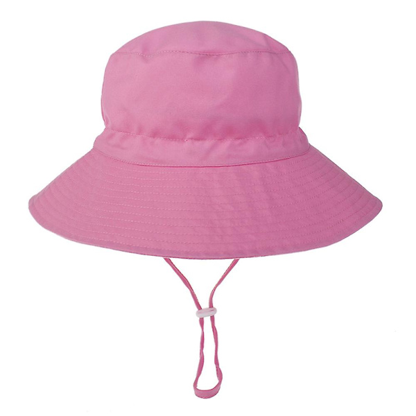 Vauvan aurinkolippis Kesä Ranta Upf 50+ Auringonsuojaus Vauvan Poikien Lippikset Taaperon Aurinkolippikset Lakki Vauvan Tytölle Lapselle Bucket HatMPINK M PINK