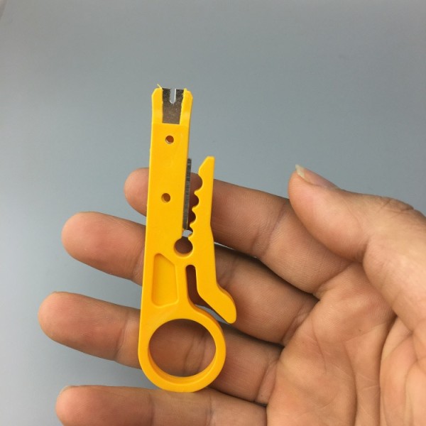 10 stk Mini Økonomisk Nettverkskabelkutter Nettverkskabelkutter Bærbar Slagstansverktøy for Nettverksdatakabel, RJ45/CAT5/CAT6, Kabel