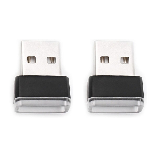 3 kpl Mini USB LED-valo Auto Ambientivalaistus Kannettavalle Tietokoneelle Näppäimistölle Power Bankille Kannettava Yövalo (punainen valo) 2pcs