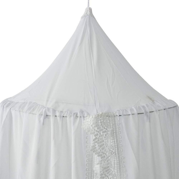Sifon Senggardin, Barnerom Insektbeskyttelse Skjerm Dekorativ Pustende Myggnett Hvit, 240 X 60 X 400 (Nedre Omkrets) Cm